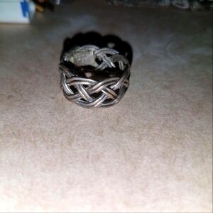 Intricate Woven Sterling Silver Ring